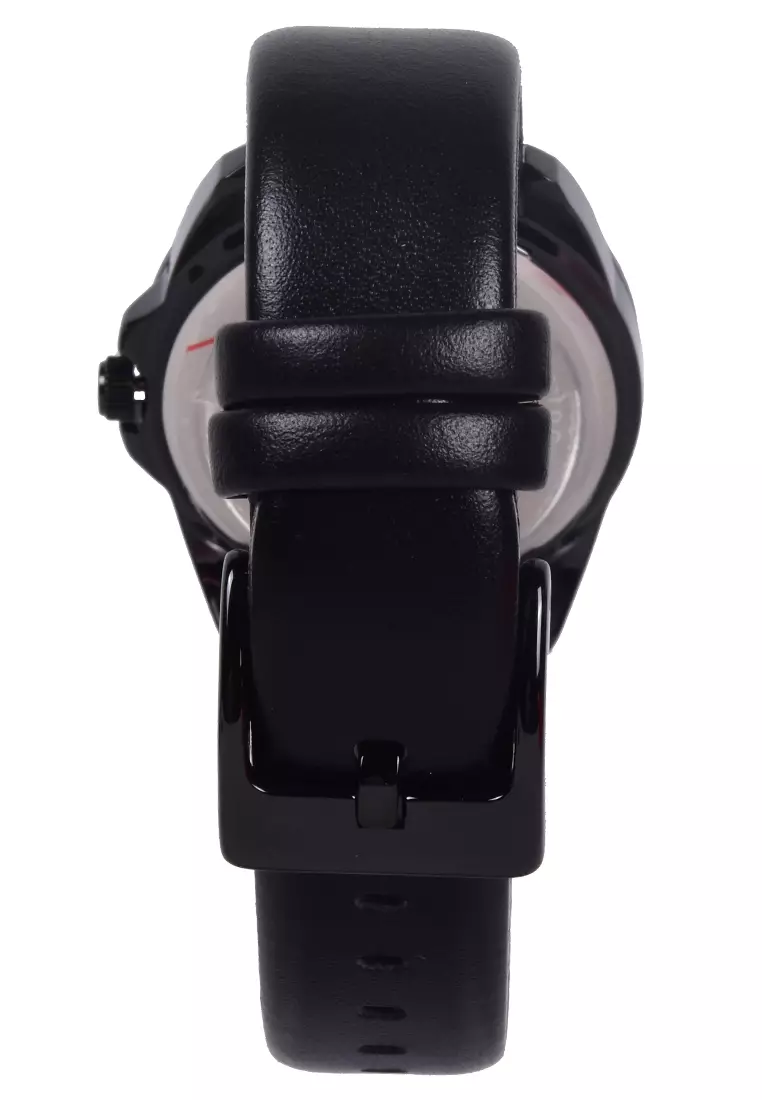 Alexandre Christie - Jam Tangan Analog Wanita - Black - Leather Strap - 8667 LDLIPBA