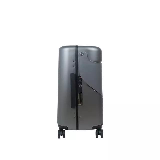 Miamily Check In and Carry On Cabin Luggage TSA 24 - Charcoal Grey - Koper Travelling Anak & Dewasa