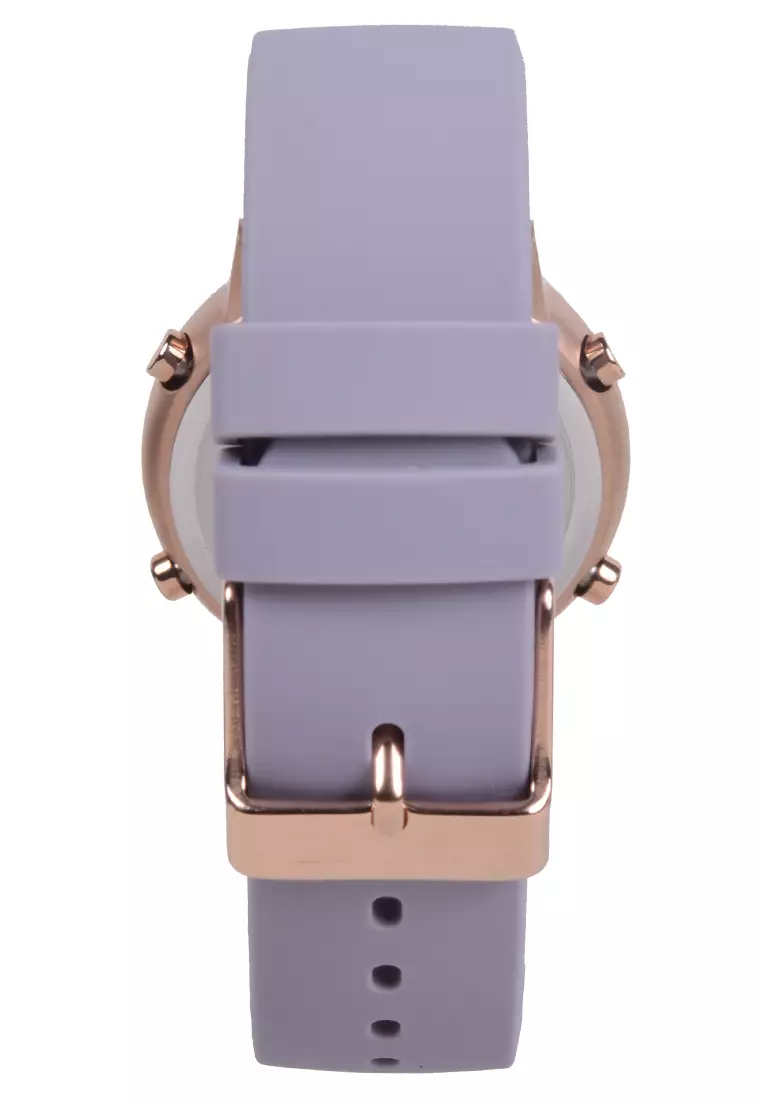 Digitec - Female Digital Watches - Jam Tangan Digital Wanita - Rosegold - Purple Rubber Strap - 2208-L
