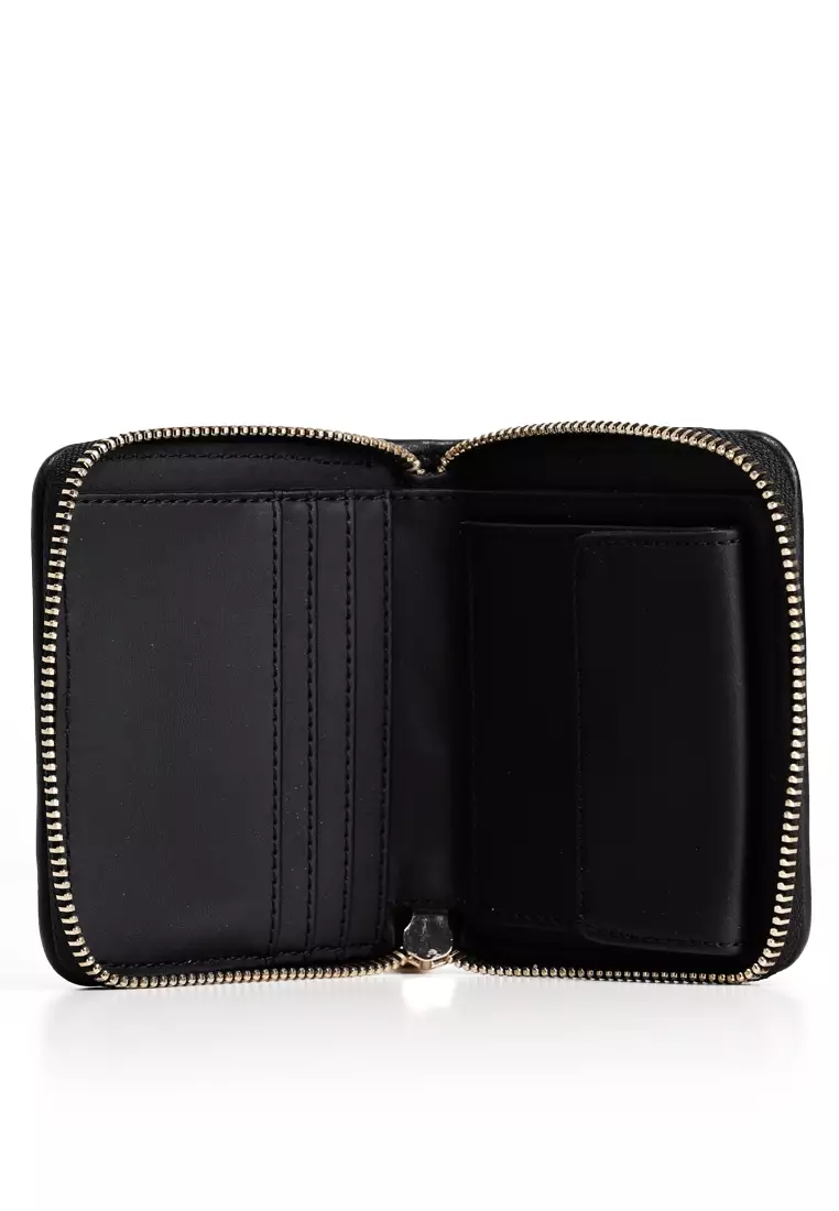 Valla Signature Logo Small Zip Around Wallet