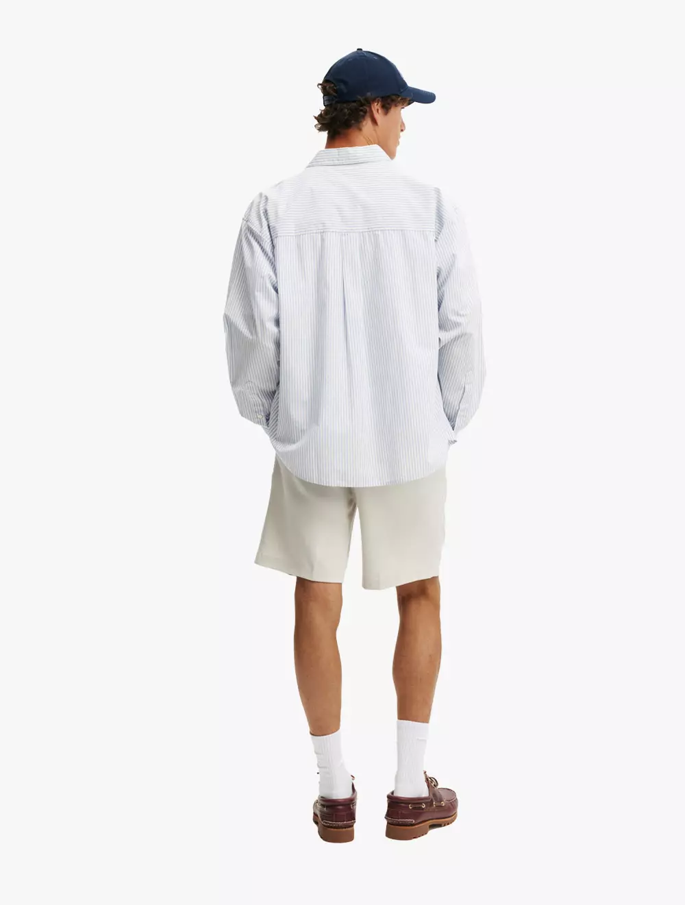 Cotton On - SHORTS - Pleated Short - WASHED STONE SUITING
