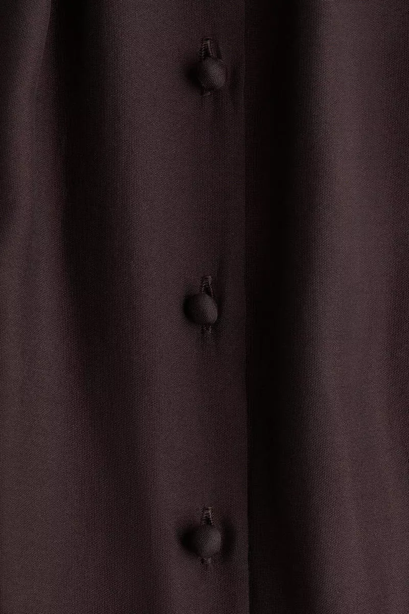Button-front tunic dress