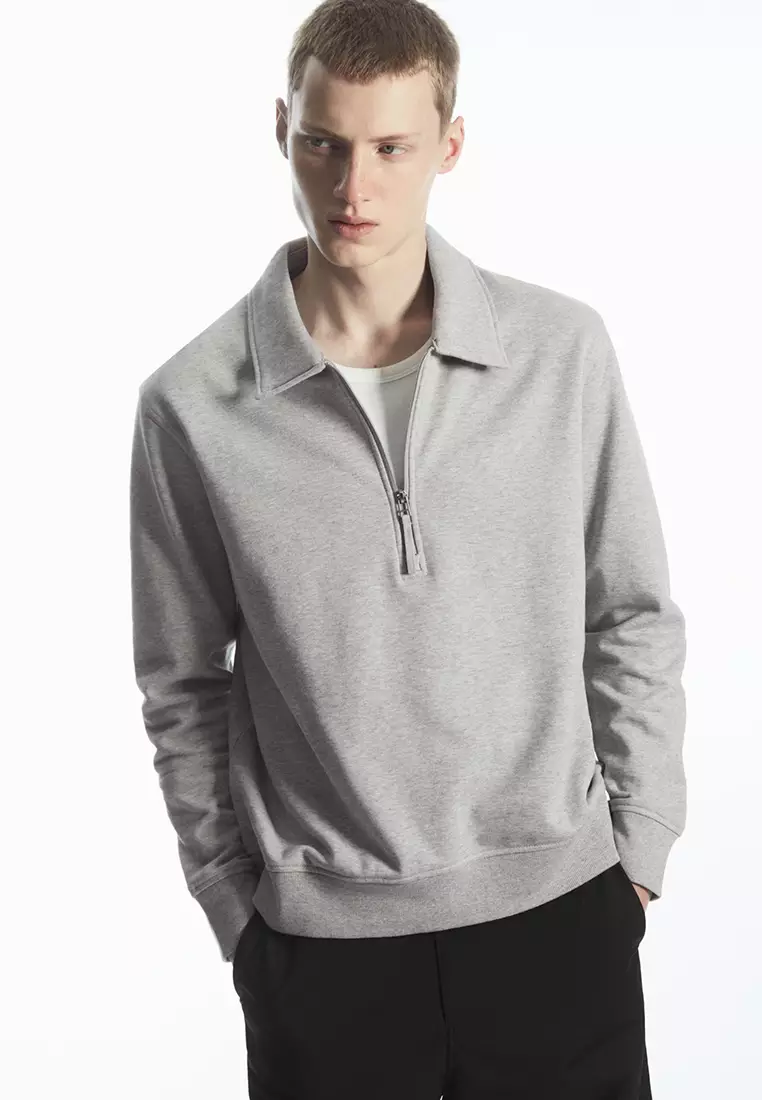 Collared hoodie hot sale