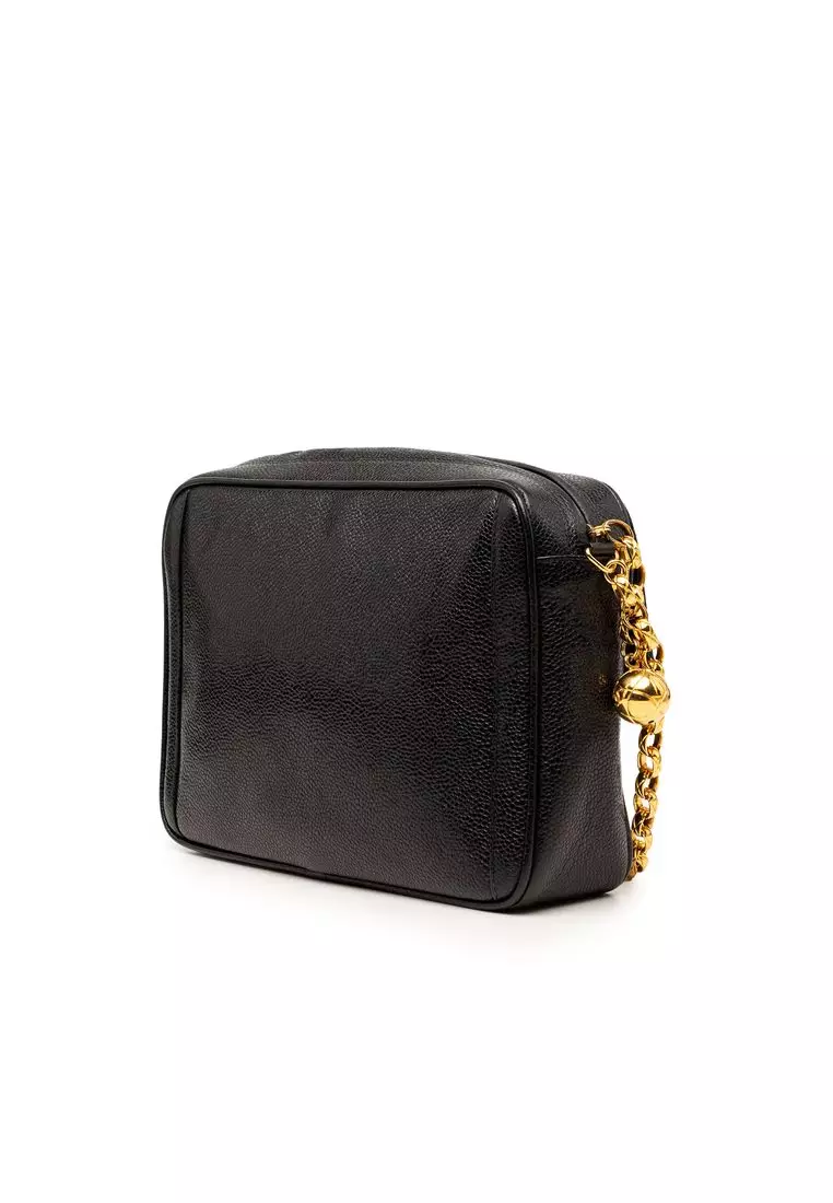 Pre-Loved Chanel Cc Caviar Front Pocket Bijoux Chain Camera Bag