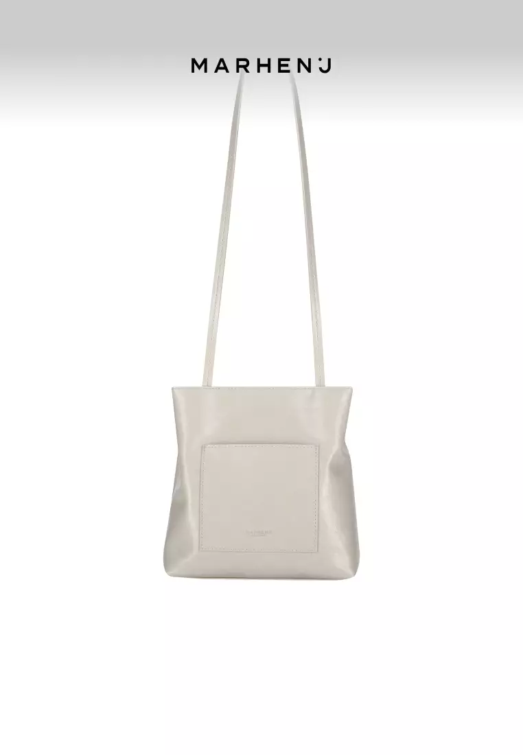 LOME Vegan Leather Shoulder Bag Beige