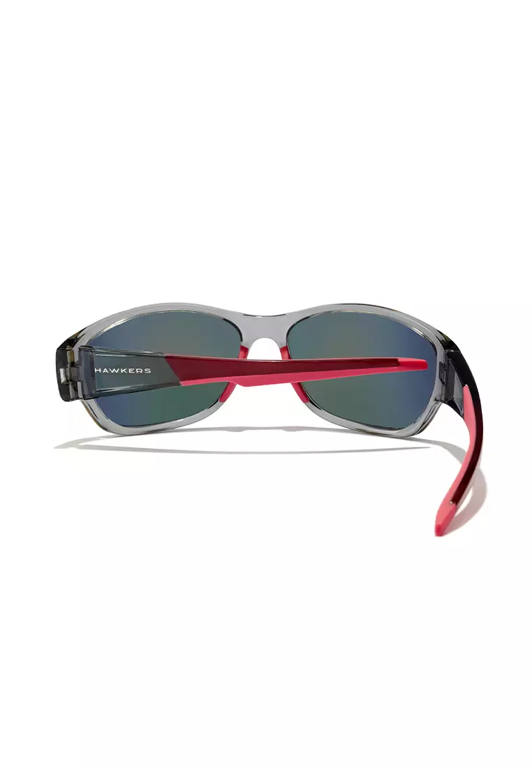 HAWKERS Grey Nebula RAVE Sunglasses for Men and Women, Unisex. UV400 Protection. Official Product designed in Spain