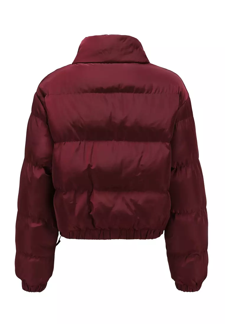 Maroon shop cropped jacket
