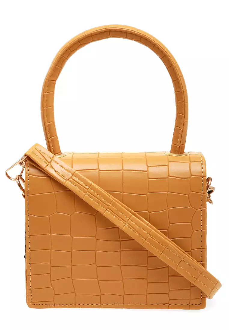 Desi Tas Selempang Premium Tali Panjang Design Simple Woman Bag - Mustard