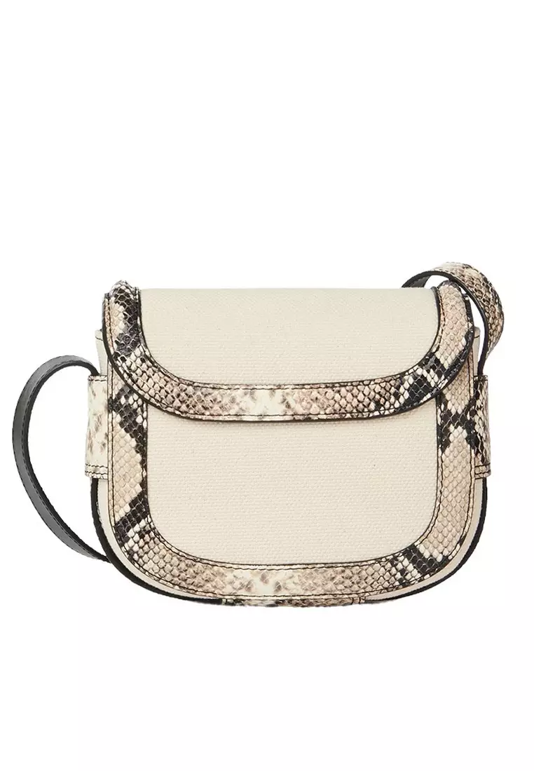 Small Mara Crossbody Bag in Cement Beige