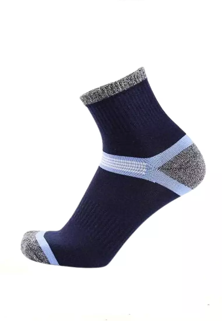 Caldwell Kaos Kaki Olahraga Pria Quick Drying Breathable Socks Size 39-45 Material Cotton ORIGINAL - Dark Blue