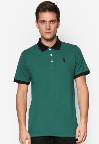 撞色領男裝POLOesprit香港分店 衫, 服飾, Polo衫