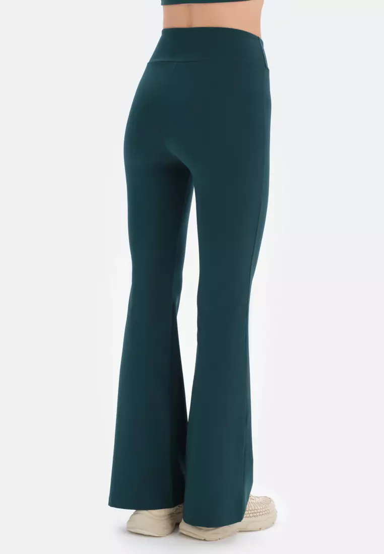 Buy DAGİ Dark Green Leggings, Slim Fit, Flared, Activewear for Women Online