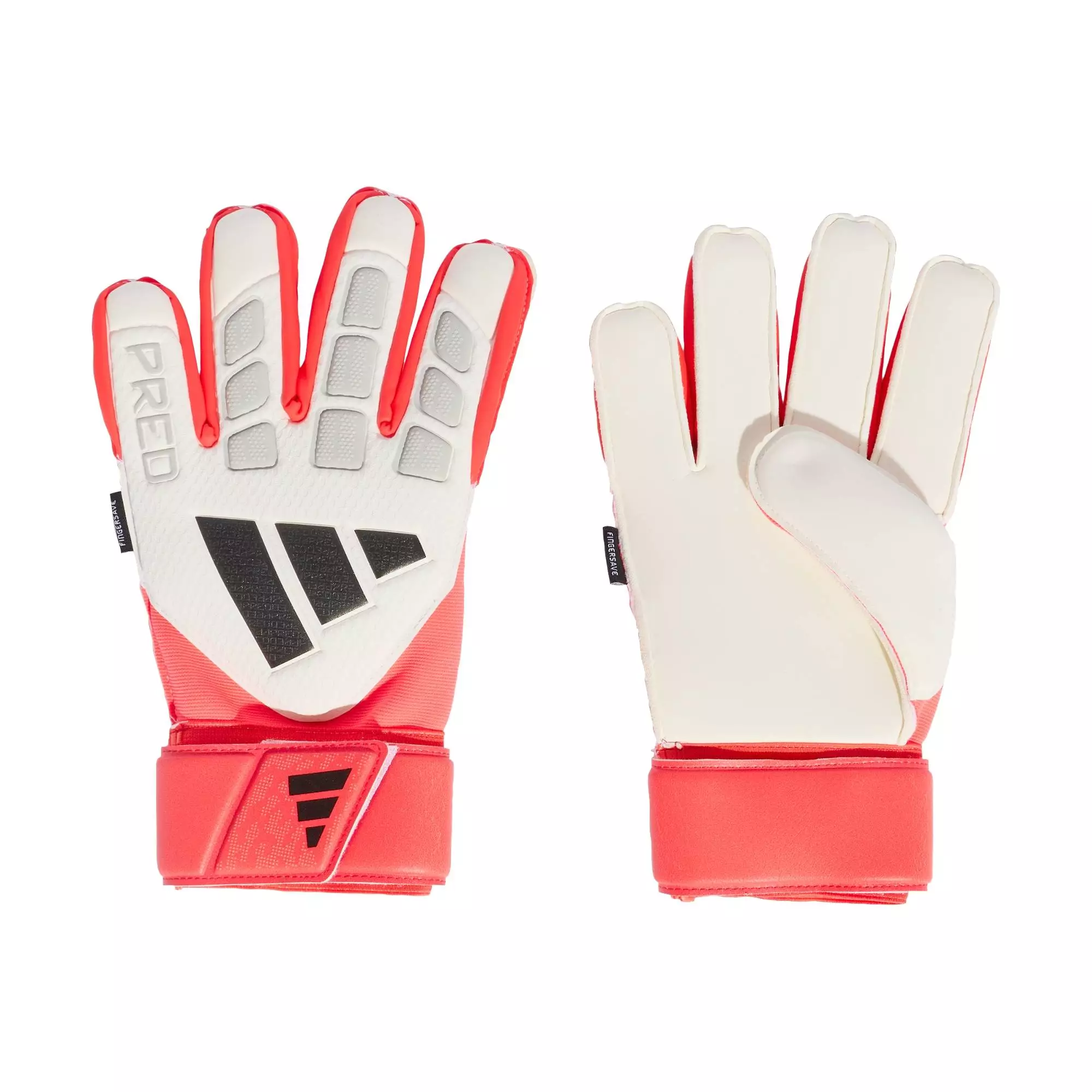 Football PREDATOR GOALKEEPER GLOVE MATCH FINGERSAVE Unisex White KA7784