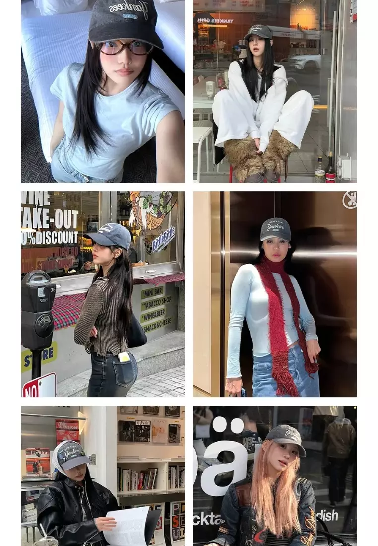 【MLB Korea】Unisex Denim Unstructured Ball Cap▲TXT着用 TXTテヒョン着用】Denim Undershirt Ball Cap NY 韓国正規品