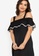ZALORA BASICS black Embroidered Cold Shoulder Mini Dress F3E06AAE293FEBGS_3