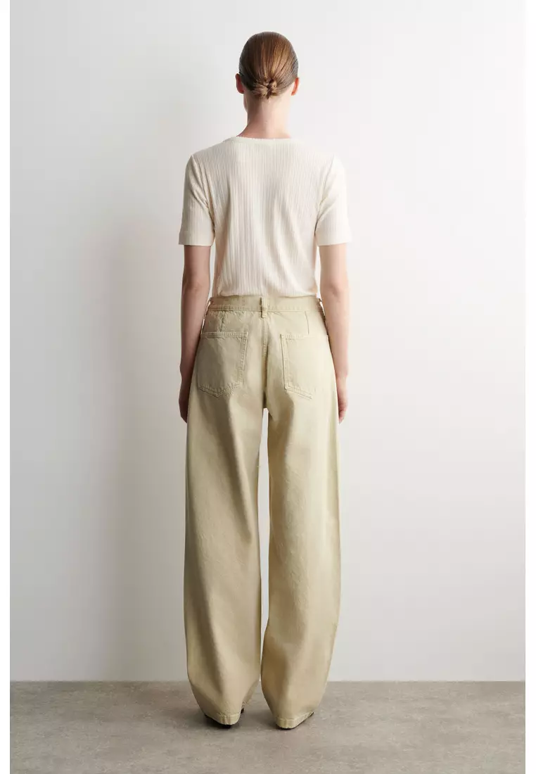 PATCH-POCKET STRAIGHT-LEG JEANS