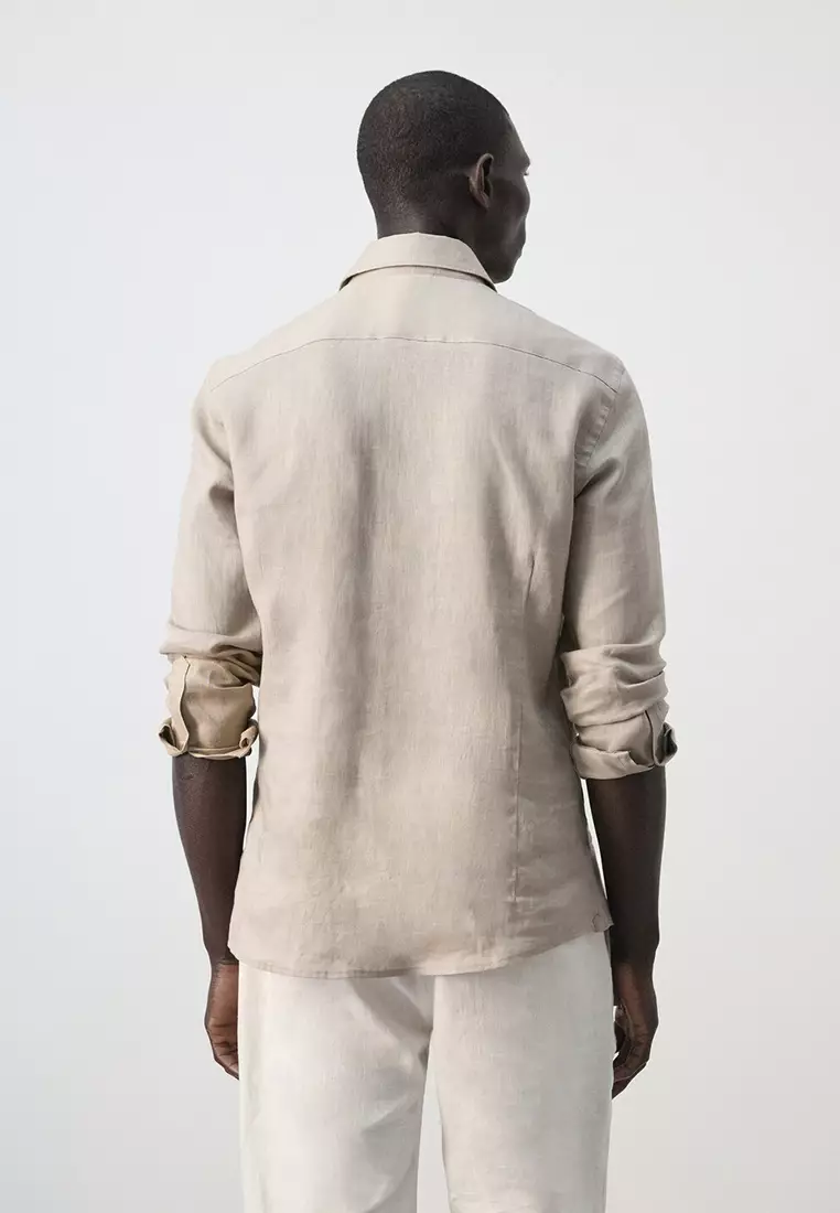 100% Linen Slim-Fit Shirt