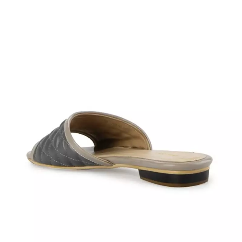 Loly Sandal wanita Flat Slip On - Grey