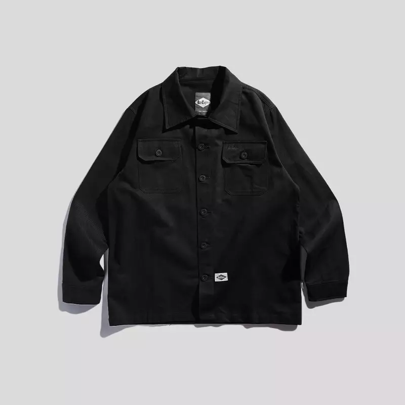 Lee Cooper Long Shirt Fatigue Black