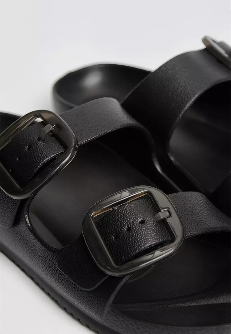 Women's Two Band Rubber Slides