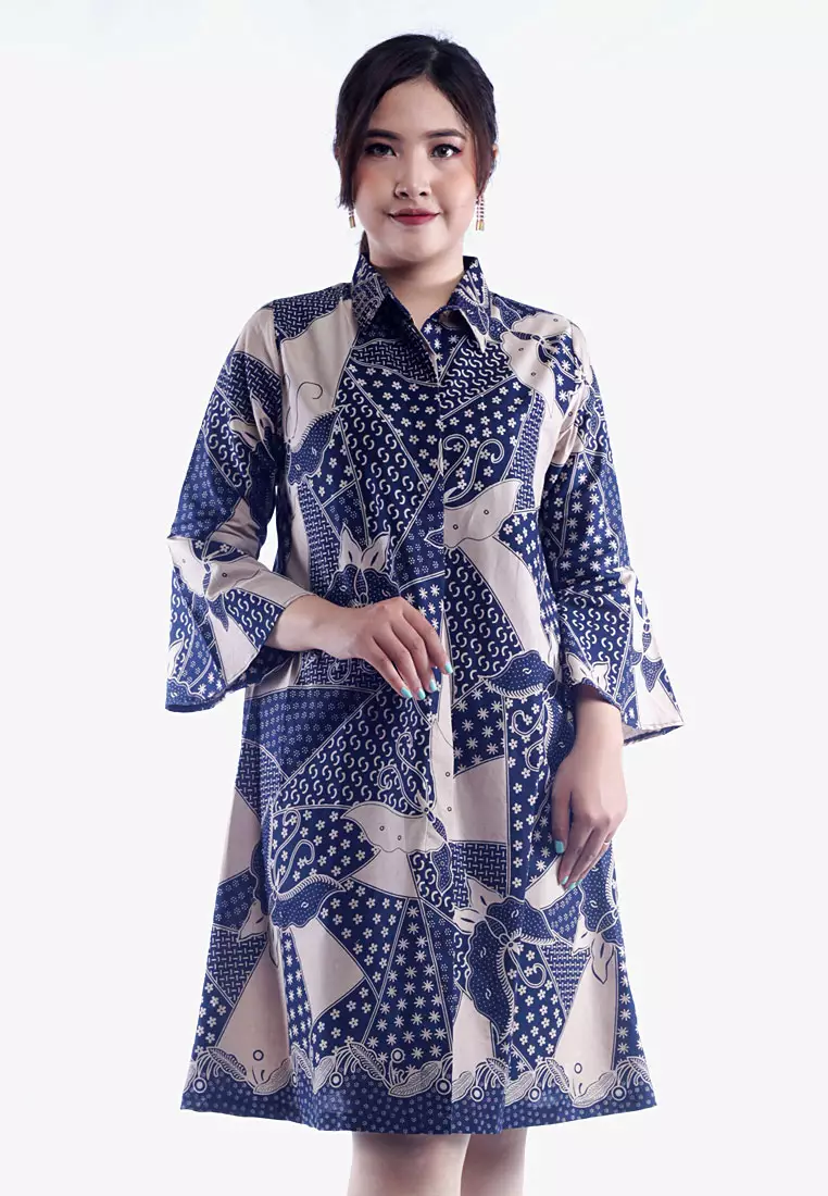 Jual Eaja Rajni Dress Batik Original 2023 Zalora Indonesia 