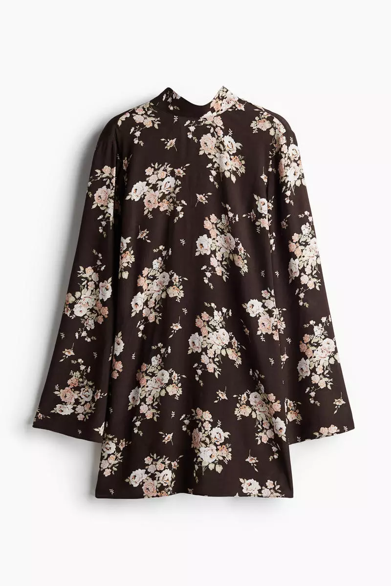 Tie-detail open-back dress