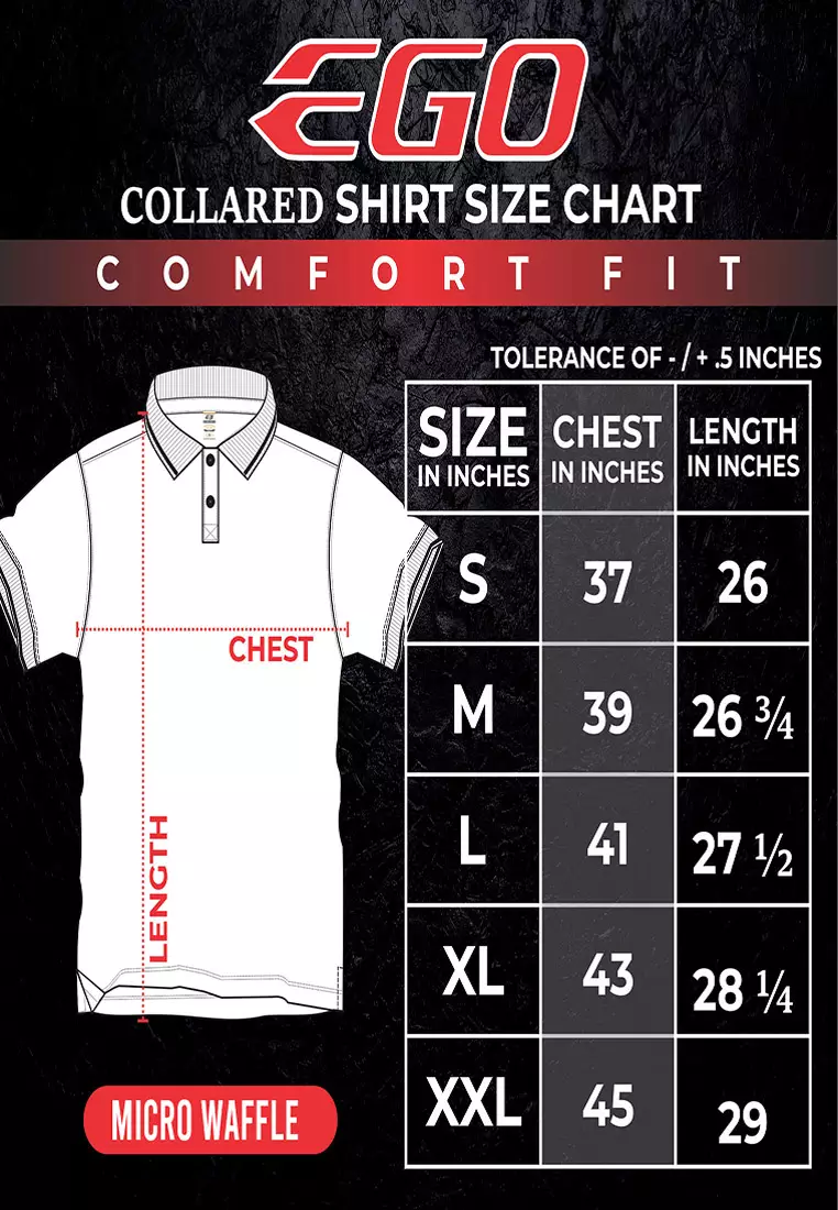 Collared Waffle Polo Short Sleeves