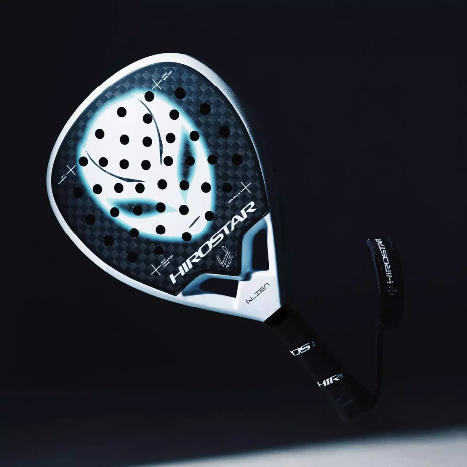 Padel Raket HIROSTAR Alien 2025 Kern Black Eva Special Box