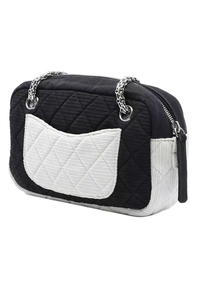 Pre-Loved Chanel Bicolor Quilted Nylon Reissue 2.55 Camera Case