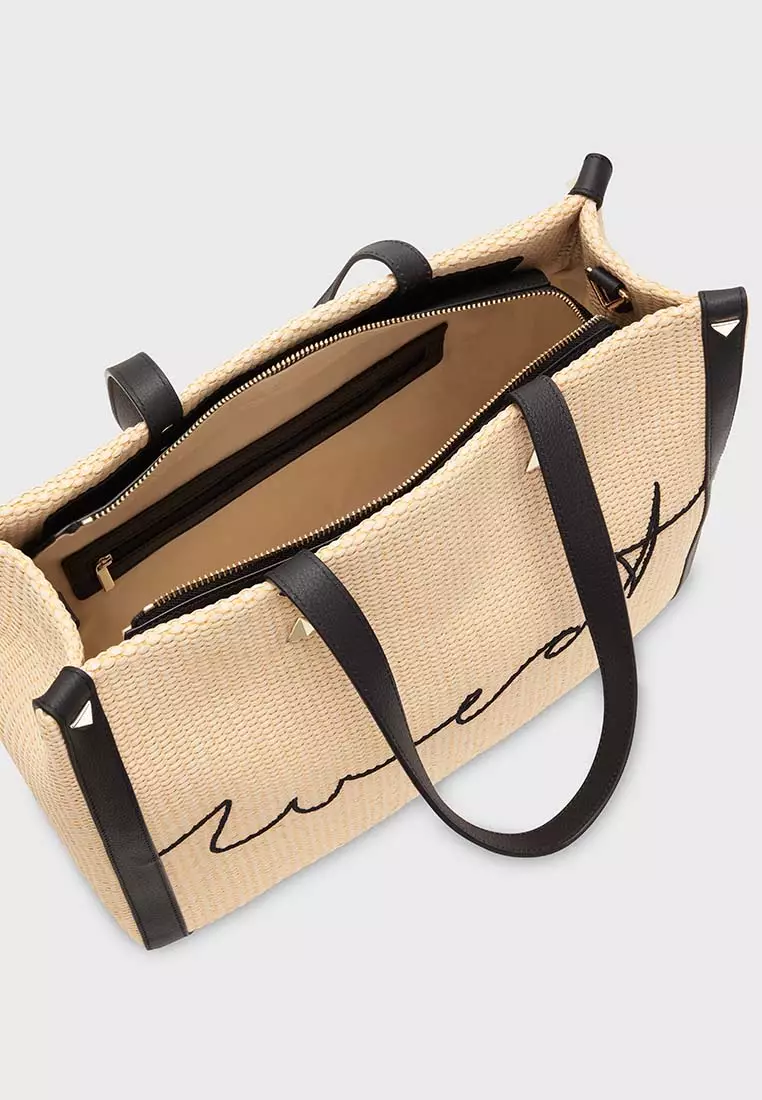 網上選購WEAT Tote Raffia Black 手提袋2023 系列| ZALORA香港
