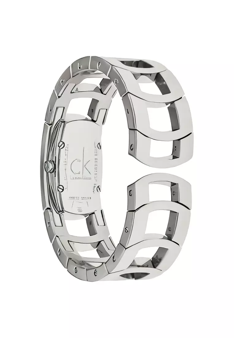 Calvin Klein Dress Mother of Pearl Diamond Dial Small Bangle Ladies - K3Y2S11T