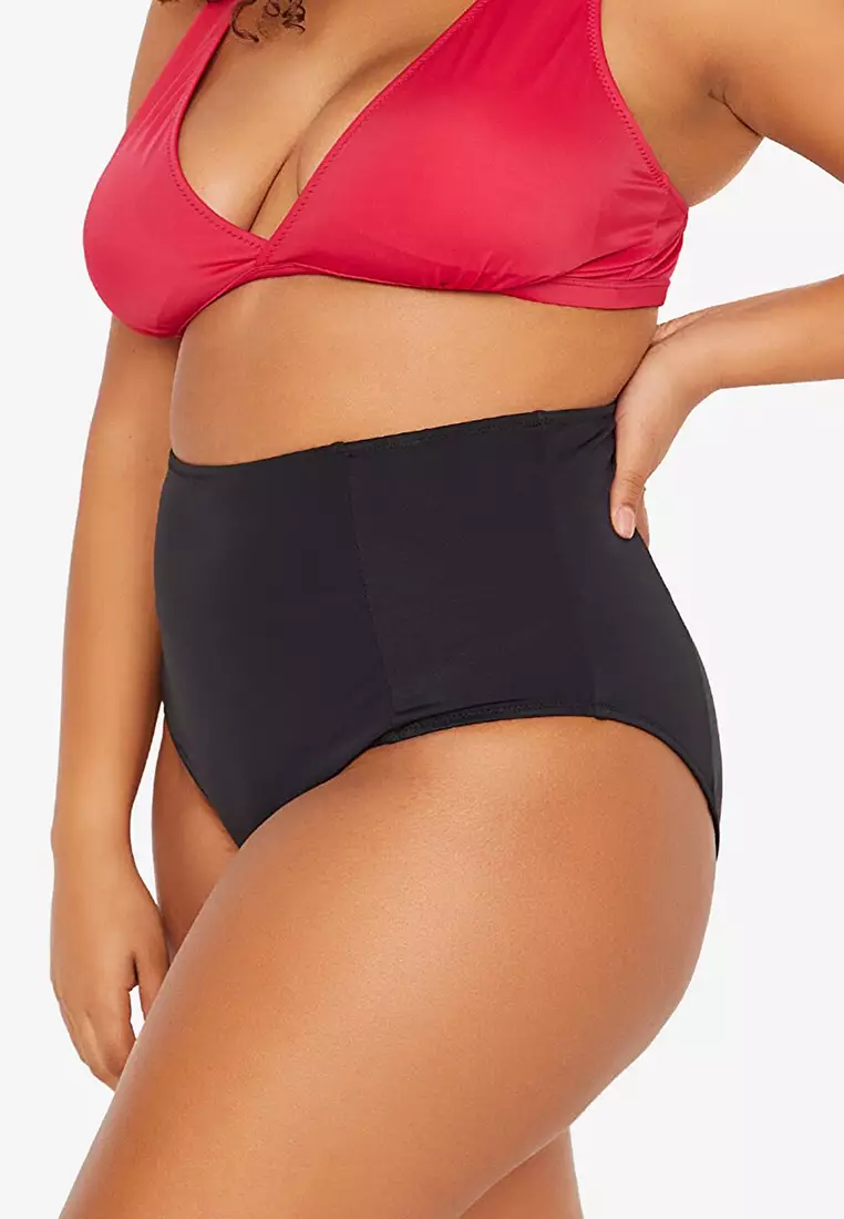 Trendyol Black Plus Size Bikini Bottom ZALORA