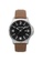 Police black and brown and silver Police Clan 44mm - Silver-Tone Case, Brown Strap (PL15384JS/02) 57250AC6BD1BEFGS_1