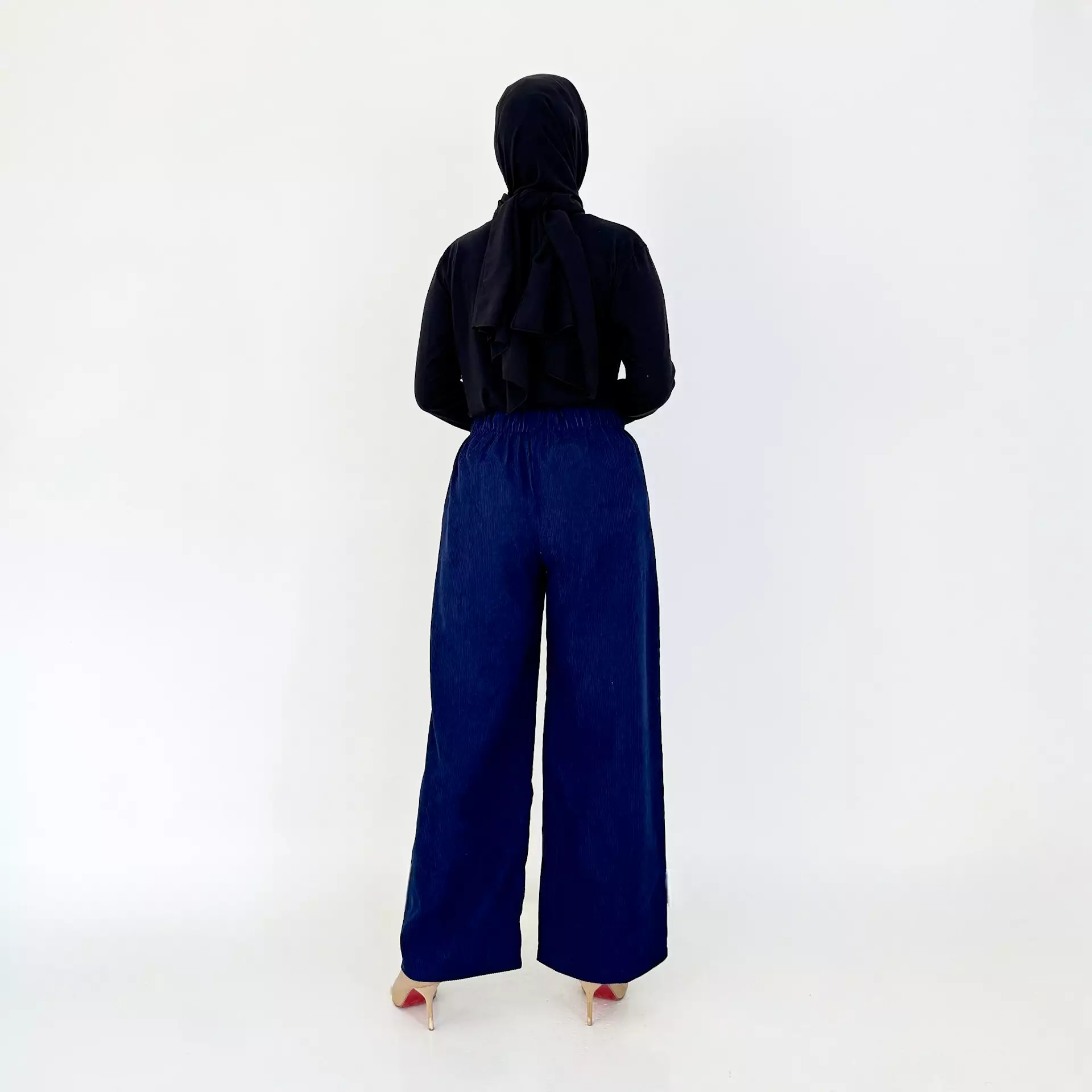 BUY 1 GET 1 FREE Denim Palazzo Kelly LIGHT BLUE + Kulot Korduroy NAVY