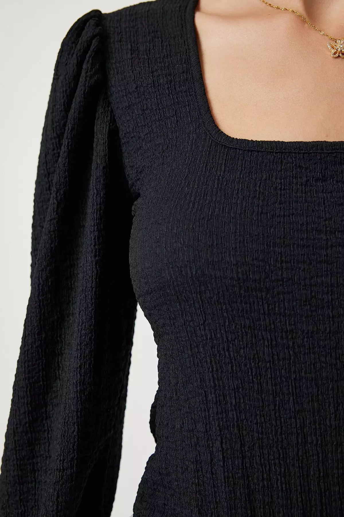 Textured Knitted Blouse