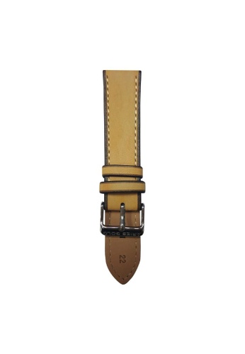 Aries Gold yellow ARIES GOLD WEST WARWICK AG-L0021-22 LEATHER STRAP D0781AC9FDCB52GS_1