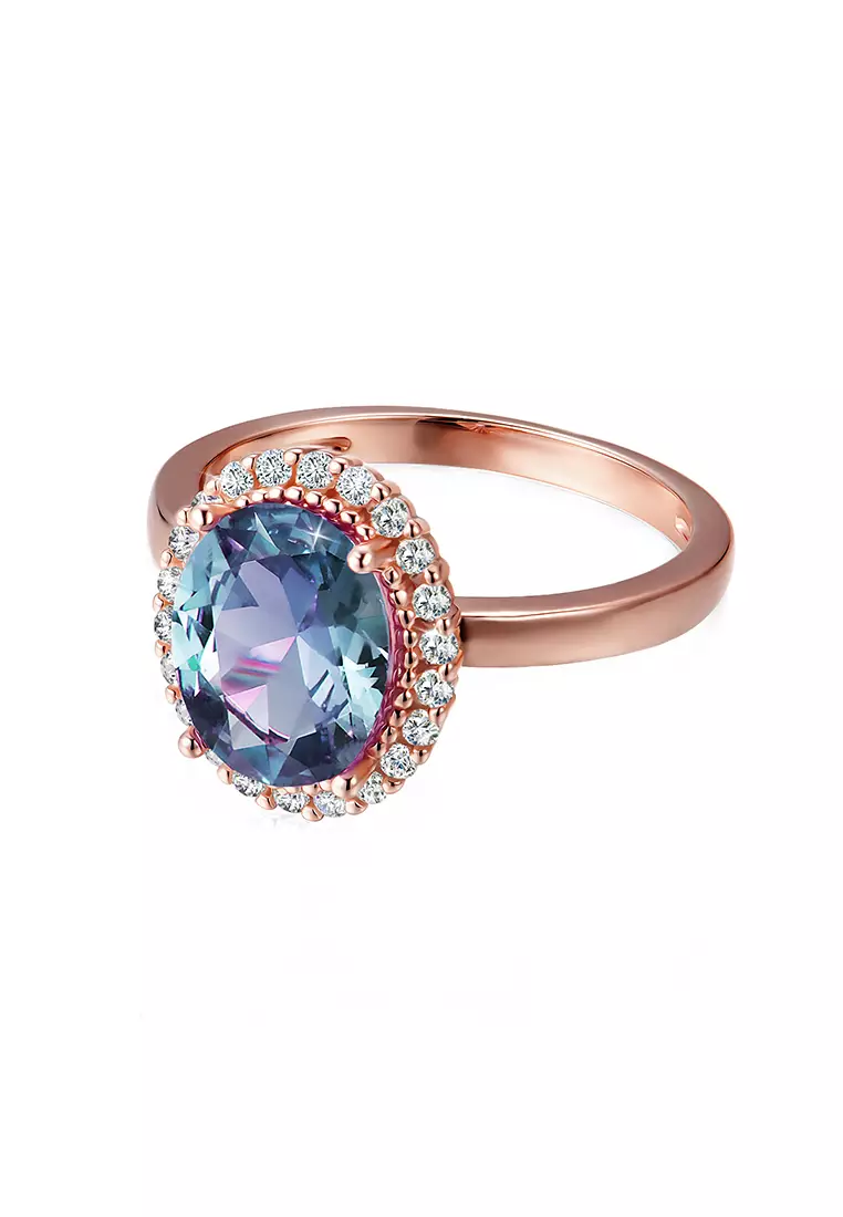 [Alexandrite Colletion] Solnechnyy Svet Alexandrite Silver Ring RG - Cincin Alexandrite S925 by Her Jewellery