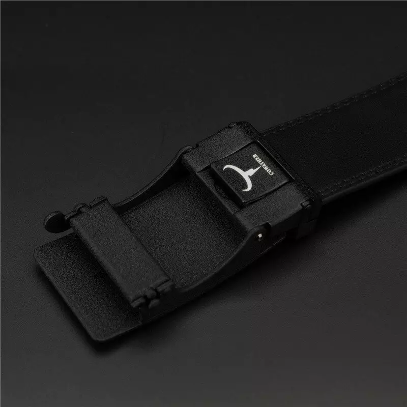 Cowather Ikat pinggang Pria Kulit Sapi Asli CZ032 - BLACK