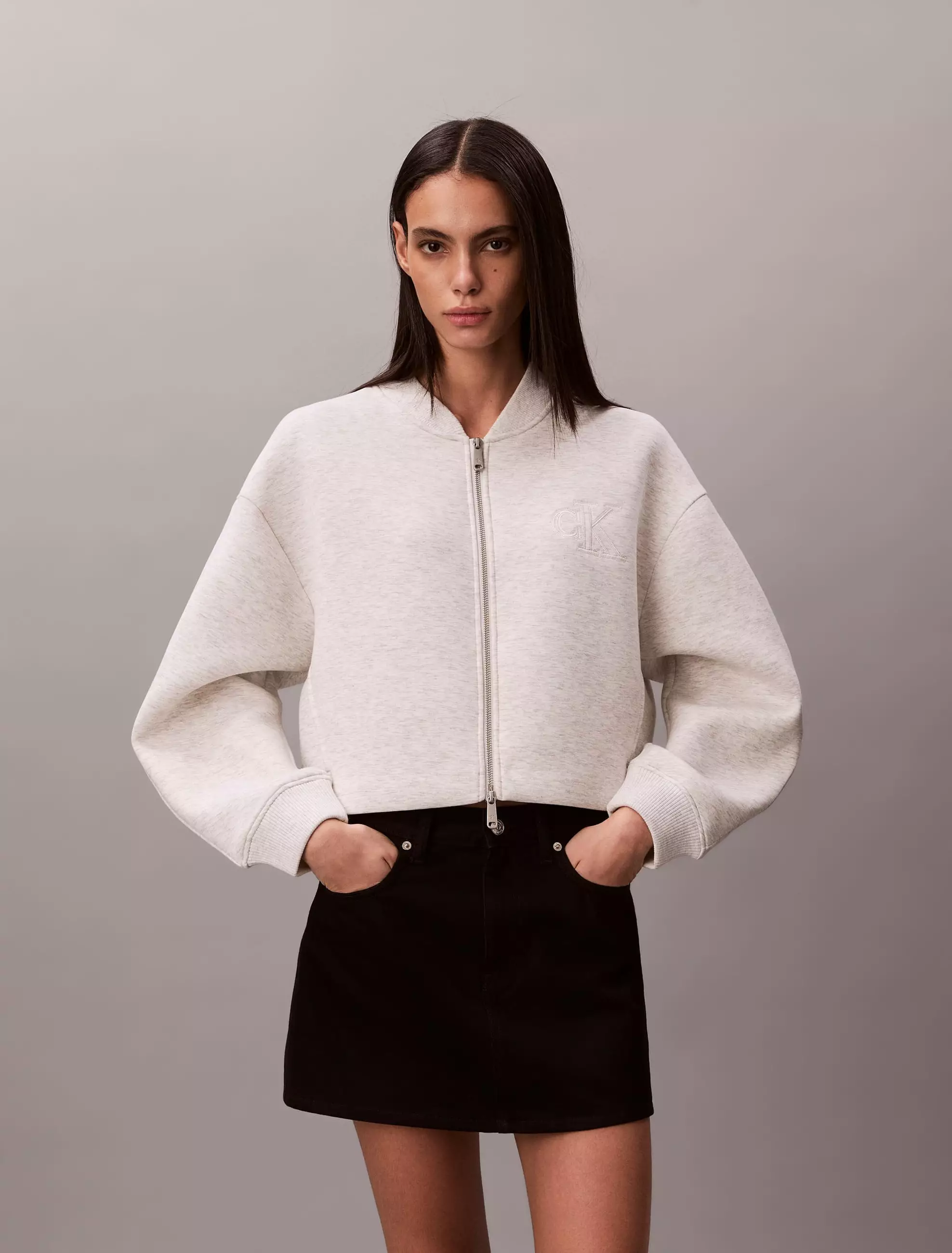 Calvin Klein - CROPPED SPORTY SCUBA BOMBER