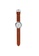 NOVE white NOVE Streamliner Swiss Made Quartz Leather Watch for Men 46mm Brown White A004-01 E9D09ACBBD491DGS_3