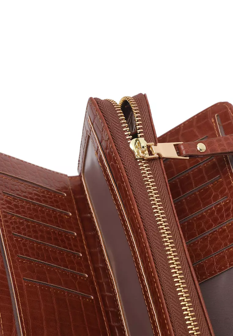 Women's Bi Fold Long Zipper Purse