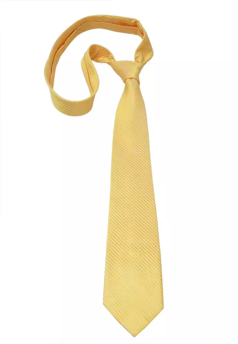Ocean Dasi Pria Garis Man Neckwear Aksesoris Fashion Material Polyester ORIGINAL - Yellow