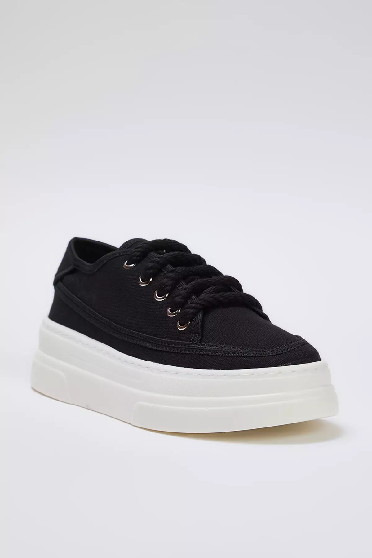 Retro Canvas Lace-Up Sneakers