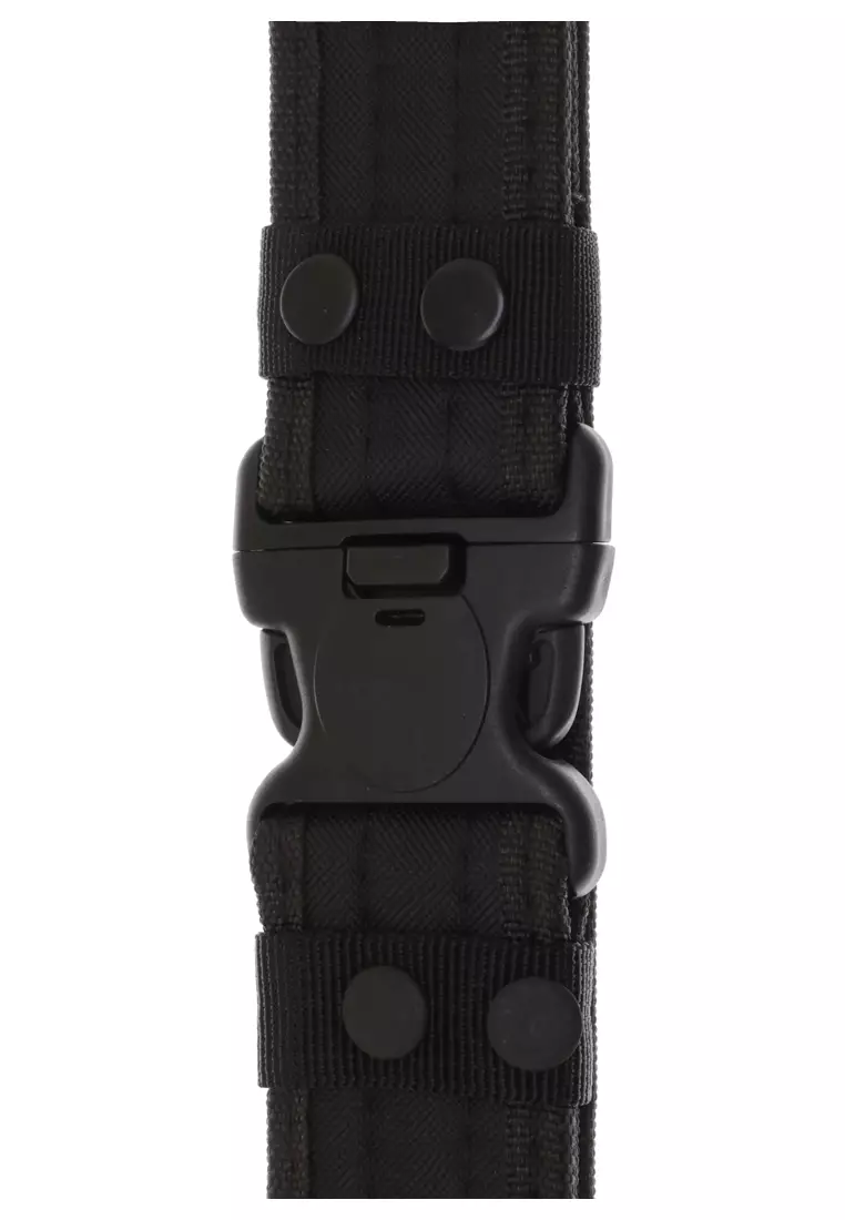 Jhoseph Tali Ikat Pinggang Canvas Pria Military Tactical 130cm Fast Unlocking Buckle ORIGINAL - Black