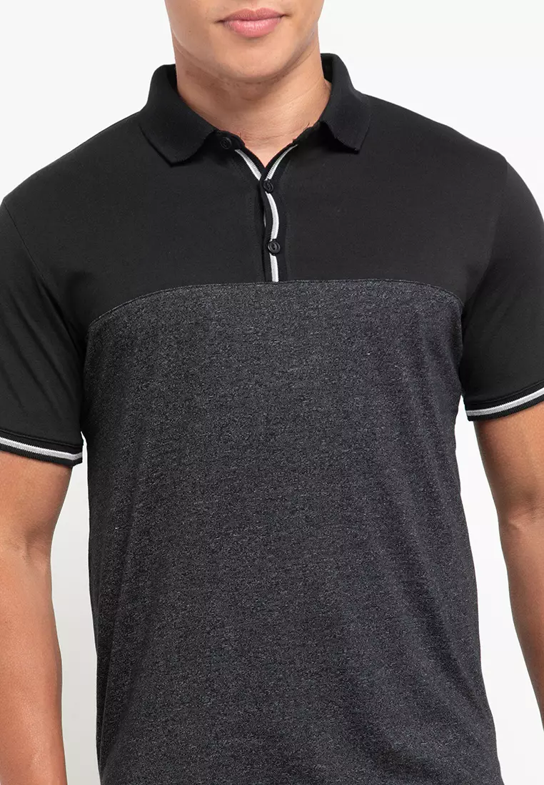 Cressida Color Block Polo Pria
