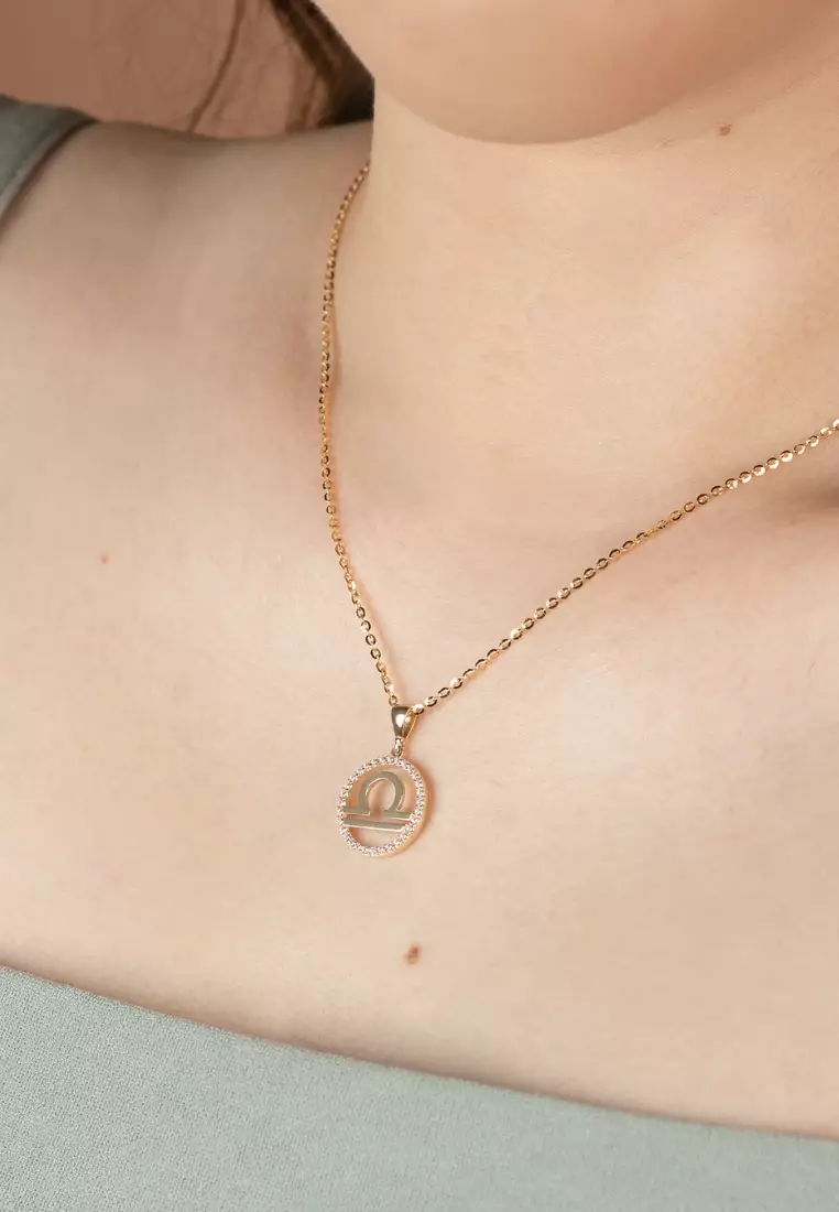 Libra Pendant 14k Gold