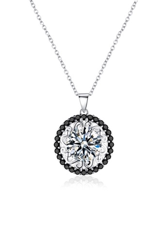 A-Excellence black Premium Elegant Black Silver Necklace 0A0B7ACD1914B2GS_1
