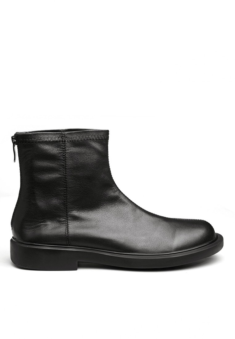 VANSA Vintage Top Layer Cowhide Mid Boots VSM-B20329