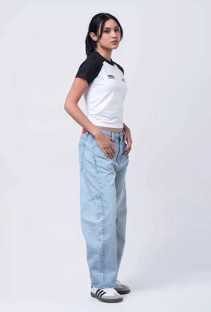 Kaos Wanita Baby Tee Quila Offwhite Black