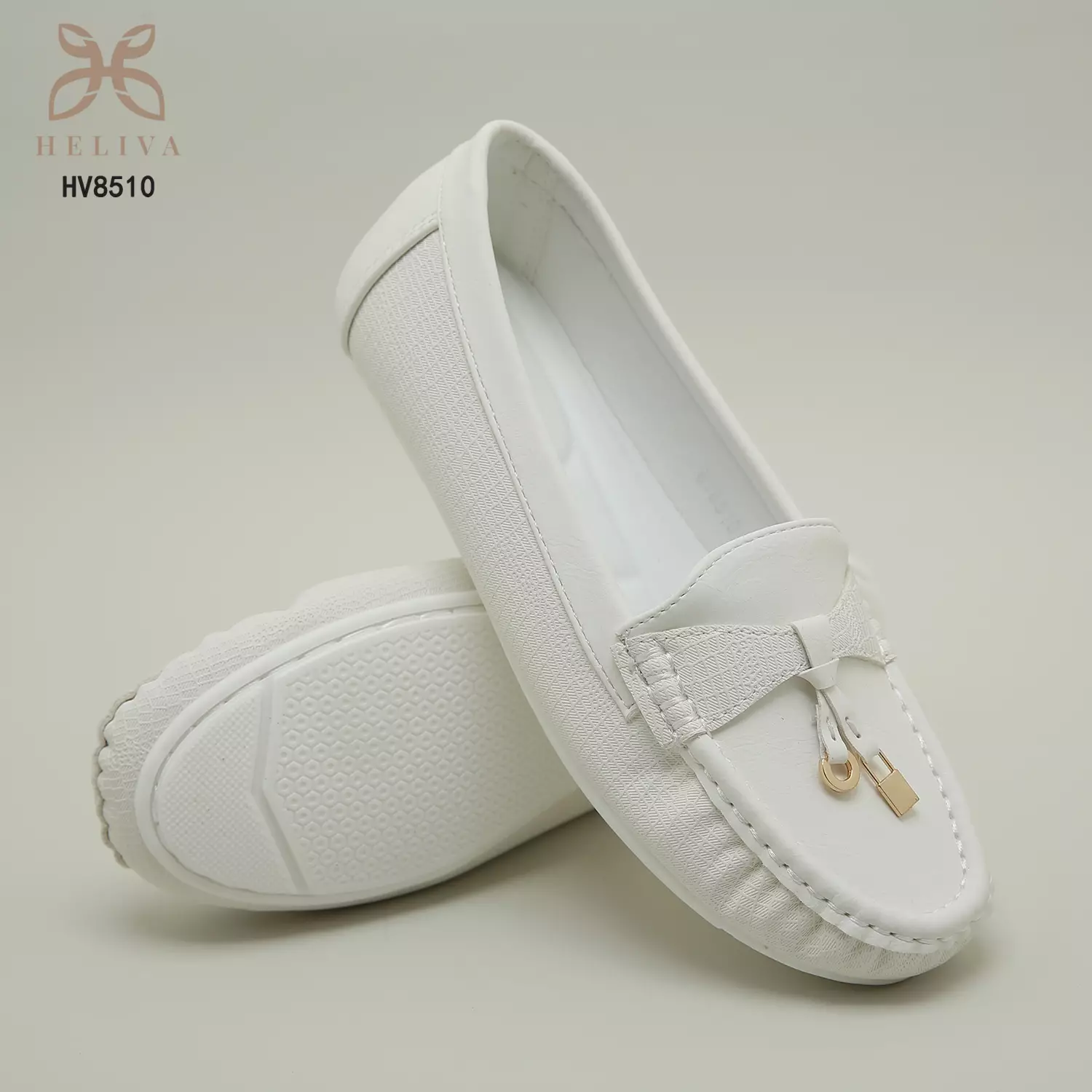 Heliva Mendy Loafers Bow Slip On Lady Shoes Sol 2cm